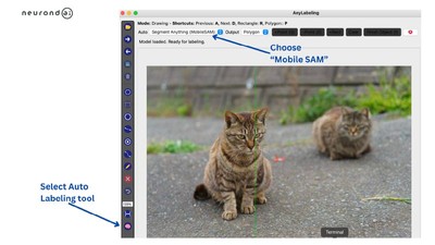 Utilize Mobile Segment Anything Model For Easy Image Labeling